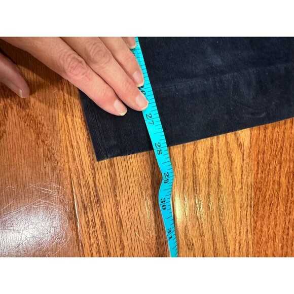 J.Jill Womens Corduroy Wide Leg Pants Navy Blue Sz 4 Boho Chic Heritage NWOT - Picture 6 of 7